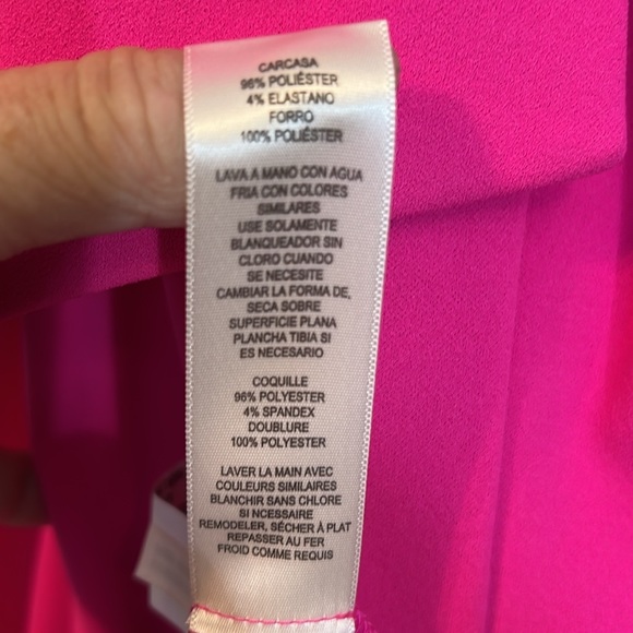 Eliza J NWT Size 8 Hot Pink Midi Dress Big Bow (0104) - Picture 10 of 10